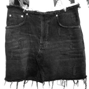 Urban Outfitters BDG Raw Edge Denim Mini Skirt